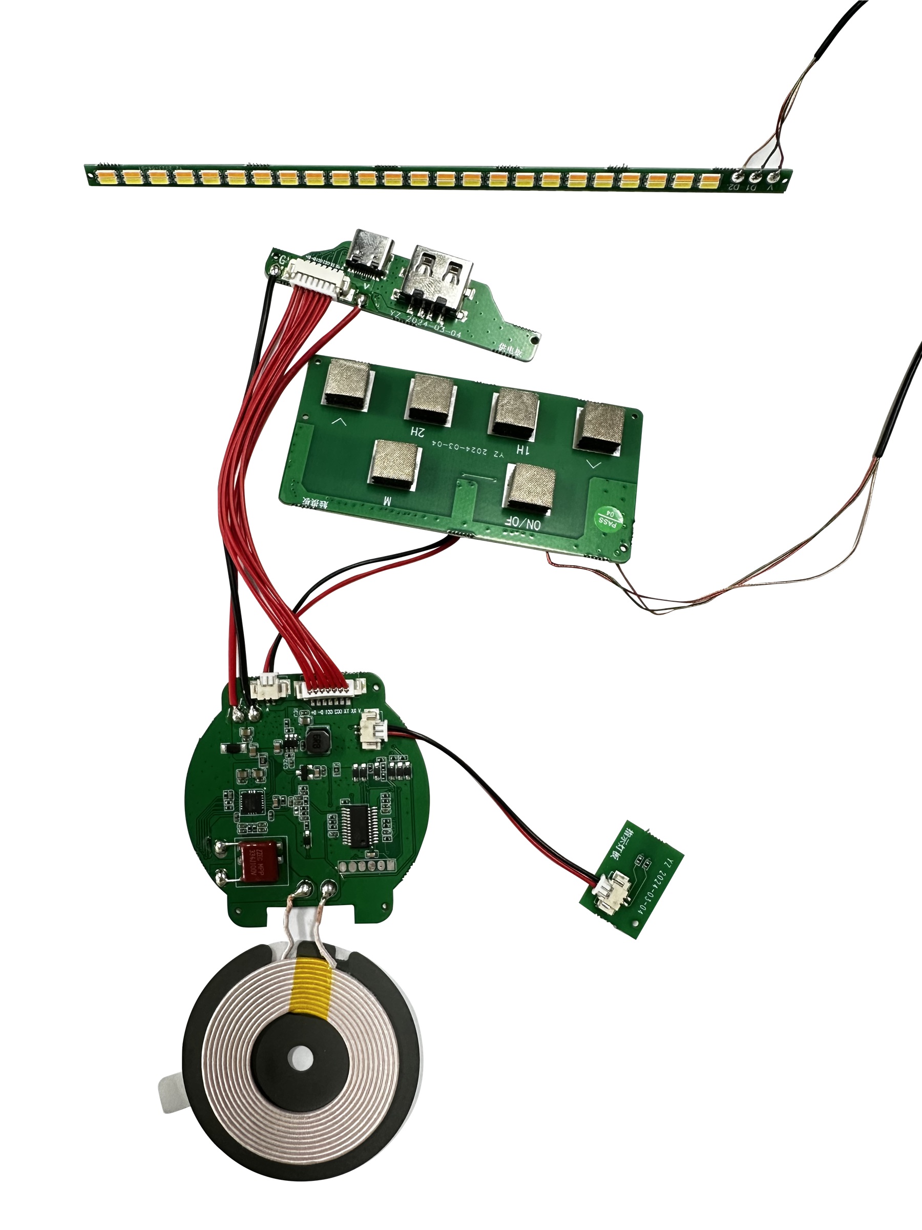 台灯无线充主板